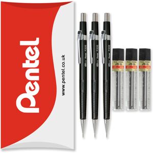(0.5mm) Pentel P200 Automatic Mechanical Pencils - HB Lead - With Refills - Pack (0.5mm) Pentel P200 Automatic Mechanical Pencils - HB Lead - With Refills - Pack