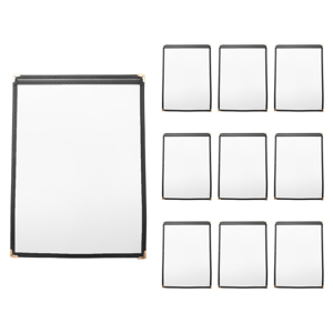 Unbranded 10 Pack of Menu Covers - Single Page, 2 View,Fits 8.5 x 11 Inch Paper Unbranded 10 Pack of Menu Covers - Single Page, 2 View,Fits 8.5 x 11 Inch Paper