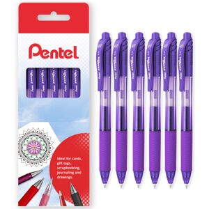 (Violet) Pentel Energel X BL107 Retractable Gel Rollerball Pens - 0.7mm - Gift B (Violet) Pentel Energel X BL107 Retractable Gel Rollerball Pens - 0.7mm - Gift B
