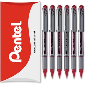 (Red) Pentel Energel BL27 Liquid Gel Ink Rollerball Pen - 0.7mm - Pack of 6 in P (Red) Pentel Energel BL27 Liquid Gel Ink Rollerball Pen - 0.7mm - Pack of 6 in P
