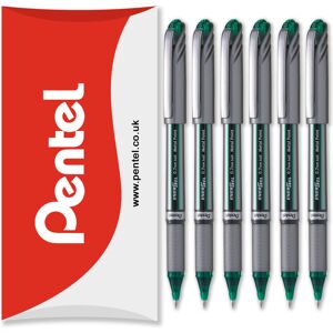 (Green) Pentel Energel BL27 Liquid Gel Ink Rollerball Pen - 0.7mm - Pack of 6 in (Green) Pentel Energel BL27 Liquid Gel Ink Rollerball Pen - 0.7mm - Pack of 6 in