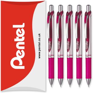 (Pink) Pentel Energel BL77 Retractable Gel Ink Rollerball Pen - 0.7mm - Pack of (Pink) Pentel Energel BL77 Retractable Gel Ink Rollerball Pen - 0.7mm - Pack of