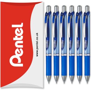 (Blue) Pentel Energel BLN75 Retractable Gel Ink Rollerball Pen - 0.5mm - Pack of (Blue) Pentel Energel BLN75 Retractable Gel Ink Rollerball Pen - 0.5mm - Pack of
