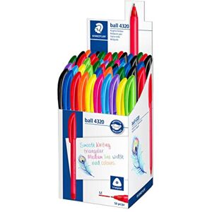 STAEDTLER 4320 MKP50 Stick Rainbow Ballpoint Pen - Assorted Colours (Tub of 50) STAEDTLER 4320 MKP50 Stick Rainbow Ballpoint Pen - Assorted Colours (Tub of 50)