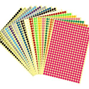 Unbranded Mkk Sticky Coloured Dots Round Dot Labels Stickers Self Adhesive Circle Stickers Unbranded Mkk Sticky Coloured Dots Round Dot Labels Stickers Self Adhesive Circle Stickers