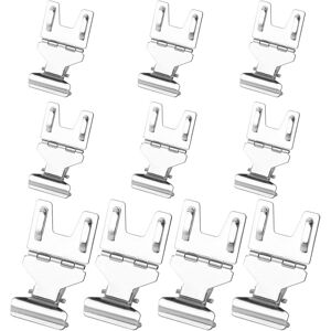 Unbranded (Silver) Sinknap 10pcs Price Tag Holder Foldable Stable Fixing Electroplated Ret Unbranded (Silver) Sinknap 10pcs Price Tag Holder Foldable Stable Fixing Electroplated Ret