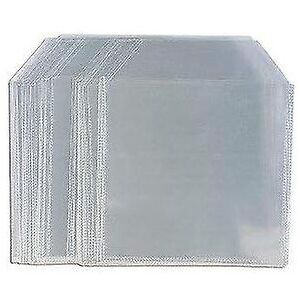 Unbranded 100 Pack Cd Dvd Clear Plastic Wallet Sleeve Cover Case Storage Holder Protector Unbranded 100 Pack Cd Dvd Clear Plastic Wallet Sleeve Cover Case Storage Holder Protector