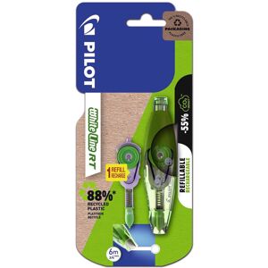 Pilot Begreen Whiteline-Knock RT Correction Tape + Refill (Plastic-free Packaging), Bl Pilot Begreen Whiteline-Knock RT Correction Tape + Refill (Plastic-free Packaging), Bl