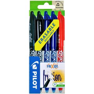 Pilot Frixion Erasable Rollerball 0.7 mm (Pack of 5) - 2 Black/2 Blue/1 Red Pilot Frixion Erasable Rollerball 0.7 mm (Pack of 5) - 2 Black/2 Blue/1 Red