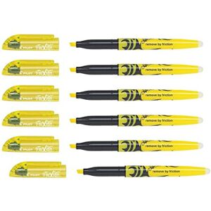 Pilot FriXion Light Erasable Highlighters 3.8 mm Yellow Pack of 6 Pilot FriXion Light Erasable Highlighters 3.8 mm Yellow Pack of 6