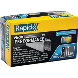 Rapid High Performance No.28 Cable Staples, Leg Length: 9 mm, 11890131 - 5000 Pieces Rapid High Performance No.28 Cable Staples, Leg Length: 9 mm, 11890131 - 5000 Pieces