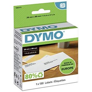 Dymo Authentic LabelWriter Return Address Labels 28 mm x 89mm Self-Adhesive Dymo Authentic LabelWriter Return Address Labels 28 mm x 89mm Self-Adhesive