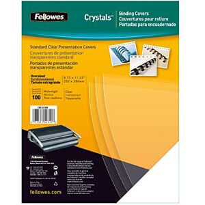 Fellowes A4 Binding Cover - 180 Microns PVC Binding Covers - Pack of 100 Binding Fellowes A4 Binding Cover - 180 Microns PVC Binding Covers - Pack of 100 Binding