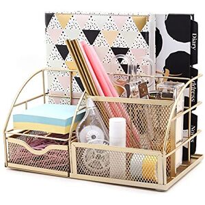 EXERZ Desk Organiser/Mesh Desk Tidy Caddy/Pen Holder/Multifunctional Organiser w EXERZ Desk Organiser/Mesh Desk Tidy Caddy/Pen Holder/Multifunctional Organiser w
