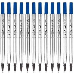 Parker Rollerball Pen Refills Fine Point Blue QUINK Ink 12 Count Parker Rollerball Pen Refills Fine Point Blue QUINK Ink 12 Count