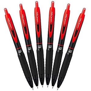 Uni-Ball Signo 307 - Fine Retractable Rollerball Pen - 6 Pack - Red - UMN-307 Uni-Ball Signo 307 - Fine Retractable Rollerball Pen - 6 Pack - Red - UMN-307