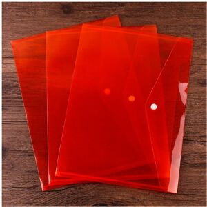 Unbranded (Transparent red, A4) 10 Pieces Of A4 Transparent File Bag Test Folder File File Unbranded (Transparent red, A4) 10 Pieces Of A4 Transparent File Bag Test Folder File File