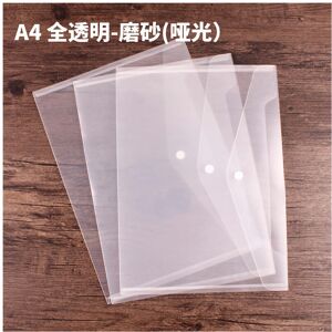 Unbranded (Transparent matte, A4) 10 Pieces Of A4 Transparent File Bag Test Folder File Fi Unbranded (Transparent matte, A4) 10 Pieces Of A4 Transparent File Bag Test Folder File Fi