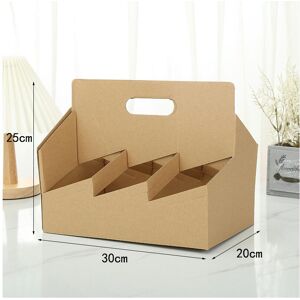 Unbranded (10*Cowhide paper color*19.5x10.3x24.2) New Beverage Packing Handbase Creative L Unbranded (10*Cowhide paper color*19.5x10.3x24.2) New Beverage Packing Handbase Creative L