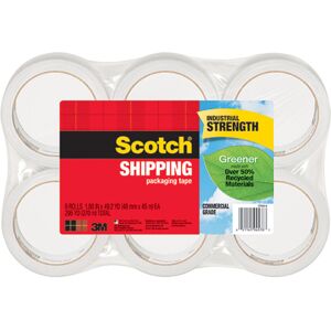 Scotch Clear Shipping Tape (Pack of 6) Scotch Clear Shipping Tape (Pack of 6)
