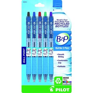 Pilot - B2P Ecoball Ballpoint pen flow pack - Medium - Black/Blue/Red/Green - Pa Pilot - B2P Ecoball Ballpoint pen flow pack - Medium - Black/Blue/Red/Green - Pa
