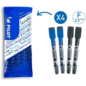 Pilot - V-Board Master Whiteboard Marker - Fine 3.5mm - Black/Blue - Pack of 2 Pilot - V-Board Master Whiteboard Marker - Fine 3.5mm - Black/Blue - Pack of 2