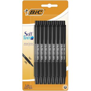 BIC Soft Feel Click Grip Ballpoint Pens, 1.0 mm Retractable Point, Soft-Touch Rubber BIC Soft Feel Click Grip Ballpoint Pens, 1.0 mm Retractable Point, Soft-Touch Rubber