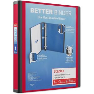 PUNTE STAPLES 18370 Binders Red PUNTE STAPLES 18370 Binders Red