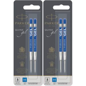 Parker Quink Refill Ink for Ballpoint Ball Pens Medium Point Blue Ink 4Total Parker Quink Refill Ink for Ballpoint Ball Pens Medium Point Blue Ink 4Total