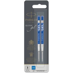 PARKER QUINK Ballpoint Pen Gel Ink Refills Medium Tip Blue 2 Count PARKER QUINK Ballpoint Pen Gel Ink Refills Medium Tip Blue 2 Count