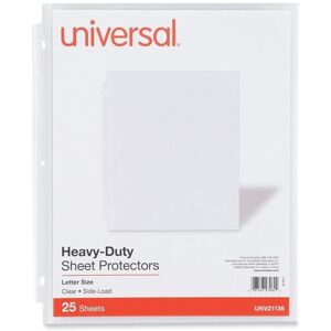 Universal UNV21136 Side Load Sheet Protectors - Pack of 25 Universal UNV21136 Side Load Sheet Protectors - Pack of 25