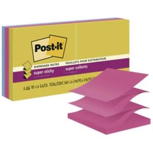 3M MMMR3306SSJOY 3 x 3 in. Post-It Pop-Up Sticky Notes - Pack of 6 3M MMMR3306SSJOY 3 x 3 in. Post-It Pop-Up Sticky Notes - Pack of 6