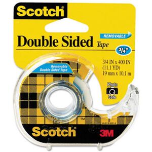 3M Double-Sided Removable Office Tape & Dispenser 3/4 x 11 Yards 3M Double-Sided Removable Office Tape & Dispenser 3/4 x 11 Yards