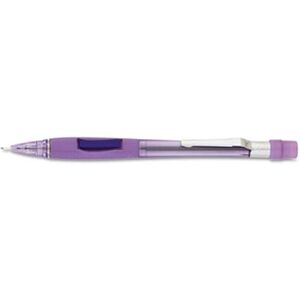 Pentel Quicker Clicker Mechanical Pencil 0.7 mm Transparent Violet Barrel Pentel Quicker Clicker Mechanical Pencil 0.7 mm Transparent Violet Barrel