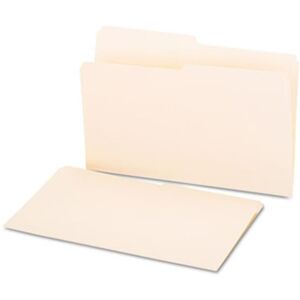 Universal File Folders 1/2 Cut One-Ply Top Tab Legal Manila 100/Box Universal File Folders 1/2 Cut One-Ply Top Tab Legal Manila 100/Box