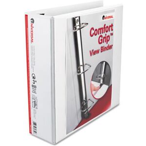 Universal Comfort Grip Deluxe Plus D-Ring View Binder 3'' Capacity Universal Comfort Grip Deluxe Plus D-Ring View Binder 3'' Capacity