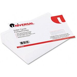 Universal Ruled Index Cards- 5 x 8- White- 100-Pack Universal Ruled Index Cards- 5 x 8- White- 100-Pack