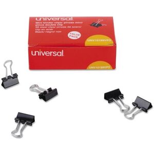 Universal Binder Mini Clips, Black & Silver - 36 per Pack Universal Binder Mini Clips, Black & Silver - 36 per Pack