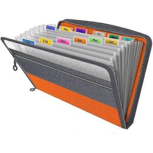 Unbranded Fun file organiser, 13 pockets, document storage box, expandable files with tabs Unbranded Fun file organiser, 13 pockets, document storage box, expandable files with tabs