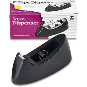 Fellowes Charles Leonard Desktop Tape Dispenser Weighted Base and Non-Slip Base Black Fellowes Charles Leonard Desktop Tape Dispenser Weighted Base and Non-Slip Base Black