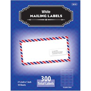 Tepe BAZIC 1" X 2 5/8" White Address Labels (300/Pack) Tepe BAZIC 1" X 2 5/8" White Address Labels (300/Pack)