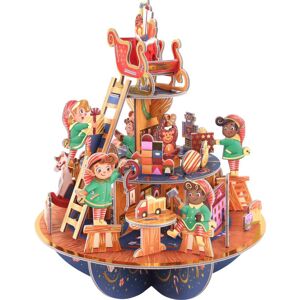 Carousel Home 3D Christmas Advent Calendar - Elf Workshop Pop-up Advent Calendar Freestandin Carousel Home 3D Christmas Advent Calendar - Elf Workshop Pop-up Advent Calendar Freestandin