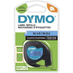 Dymo LetraTag Plastic Label Tape 12 mm x 4 m Roll - Blue Dymo LetraTag Plastic Label Tape 12 mm x 4 m Roll - Blue
