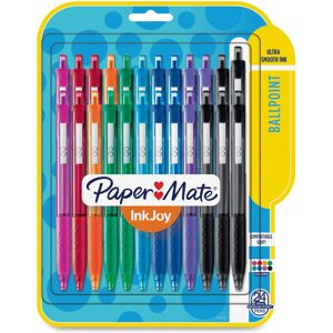 PAPER MATE 1945926 Inkjoy 300 RT Retractable Ballpoint Pen 1mm Assorted 24Pac PAPER MATE 1945926 Inkjoy 300 RT Retractable Ballpoint Pen 1mm Assorted 24Pac
