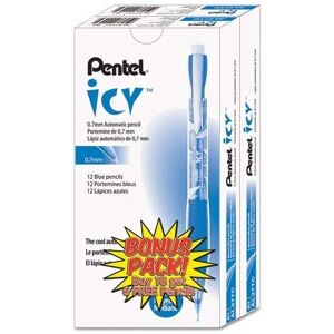Pentel Automatic Pencils 0.7mm Refillable 24/Pack Blue AL27TCSWSPR Pentel Automatic Pencils 0.7mm Refillable 24/Pack Blue AL27TCSWSPR