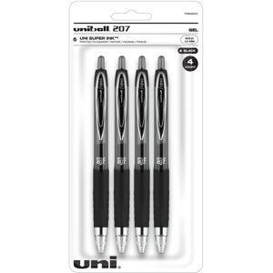 uni-ball 207 Retractable Fraud Prevention Gel Pens Bold Point 1.0 mm Transluc uni-ball 207 Retractable Fraud Prevention Gel Pens Bold Point 1.0 mm Transluc