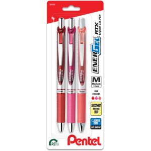 Pentel EnerGel RTX Retractable Liquid Gel Pen 0.7mm Journaling Hue Red Pink Pentel EnerGel RTX Retractable Liquid Gel Pen 0.7mm Journaling Hue Red Pink