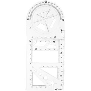 Kricely (As show, One size) 1 Set Students Drawing Stencils Multi-functional Engineering Kricely (As show, One size) 1 Set Students Drawing Stencils Multi-functional Engineering