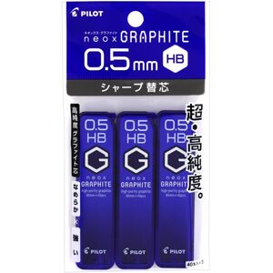 PILOT P-HRF5G60HB3P Neox Mechanical Pencil Lead Graphite 0.5 HB 3 Pieces PILOT P-HRF5G60HB3P Neox Mechanical Pencil Lead Graphite 0.5 HB 3 Pieces