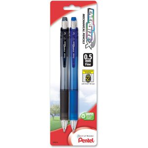 Pentel EnerGize-x Mechanical Pencil 0.5mm Assorted Barrel Colors Pack of 2 (P Pentel EnerGize-x Mechanical Pencil 0.5mm Assorted Barrel Colors Pack of 2 (P